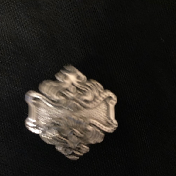 Silver vintage button covers. Set of six. - Picture 5 of 9